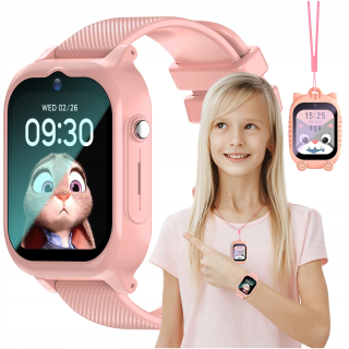 Inteligentné hodinky pre deti JG Smart Detské hodinky KidWatch GPS 4G LTE VIDEO ružové